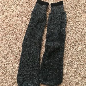 grey/black high socks